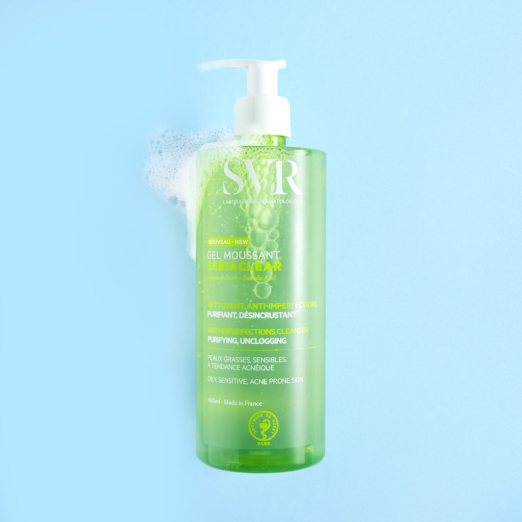 SEBIACLEAR Gel Moussant - Purification efficace pour peaux  tendance  acnique