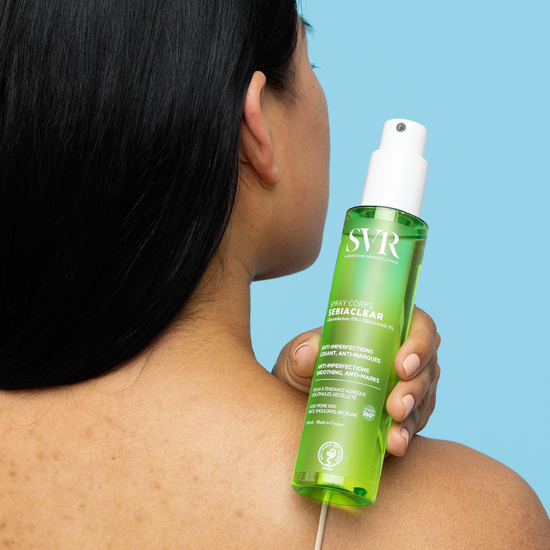 Svr 1 SEBIACLEAR Spray Corps - Soin anti-imperfections dos, épaules, décolleté