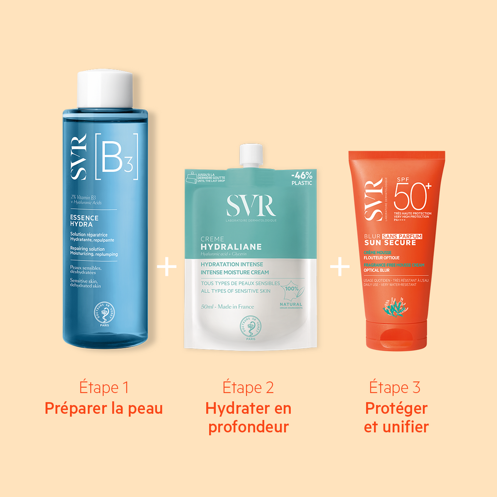 Routine Solaire Quotidienne (Hydraliane B3 et Sun Secure)
