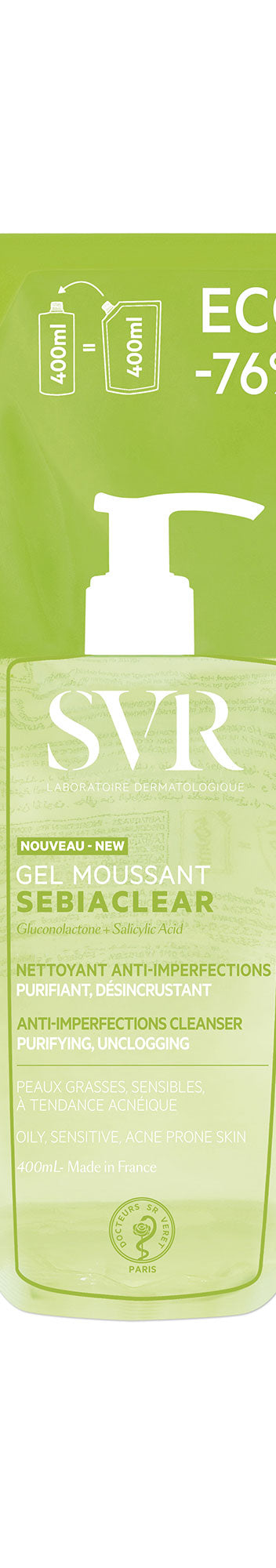 SEBIACLEAR Gel Moussant - Unclogging purifying anti-imperfection cleanser
