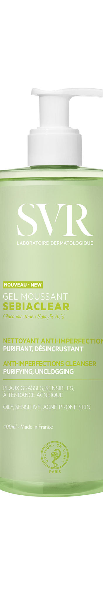 SEBIACLEAR Gel Moussant - Unclogging purifying anti-imperfection cleanser
